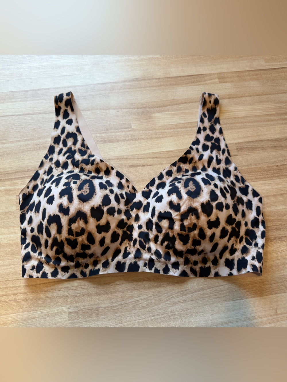 Victoria's Secret Leopard-Print Wireless Bra - Black & Tan